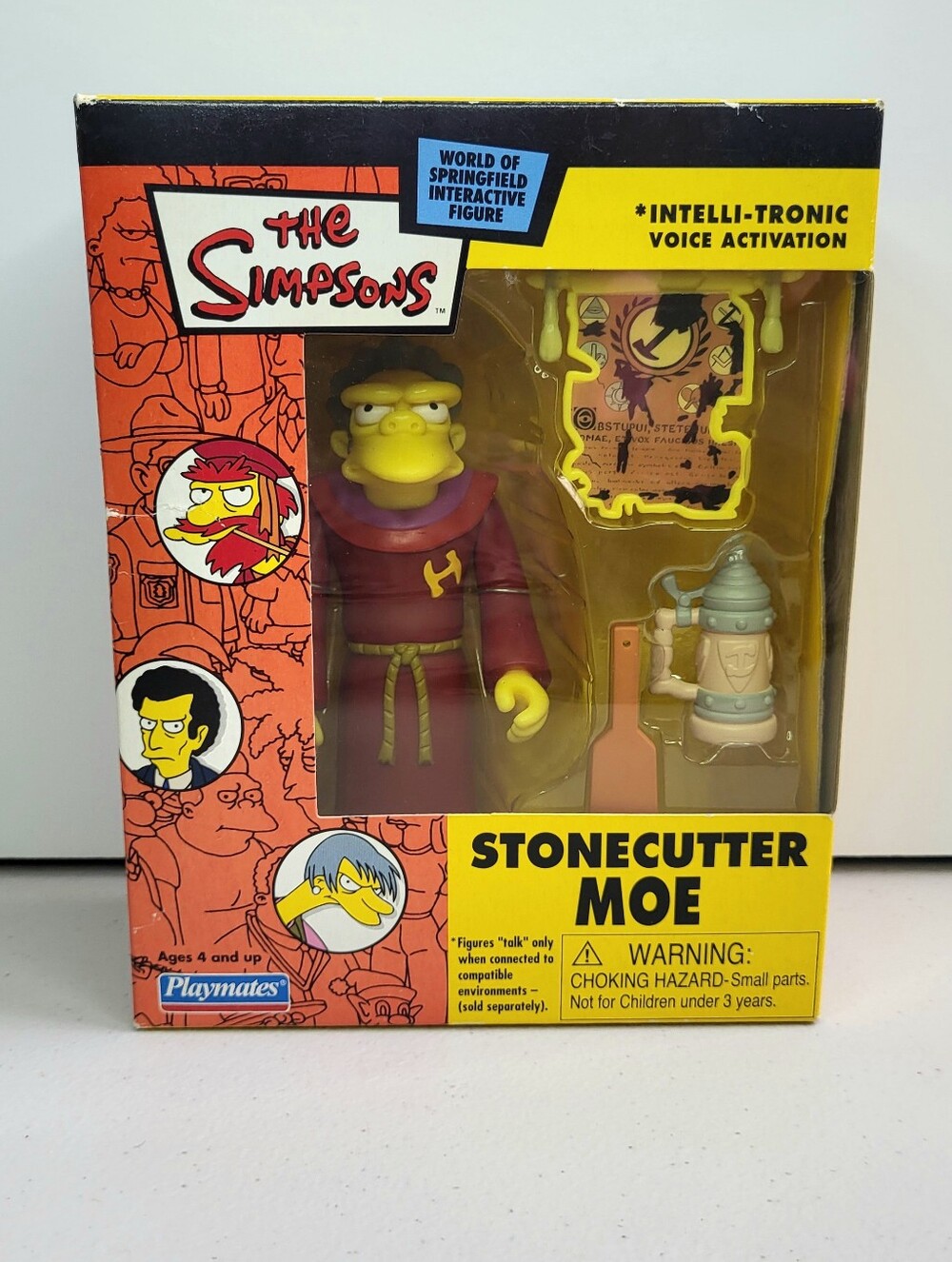 Stonecutter Moe The Simpsons World Of Springfield 2003 Playmates. Vintage. NIB.